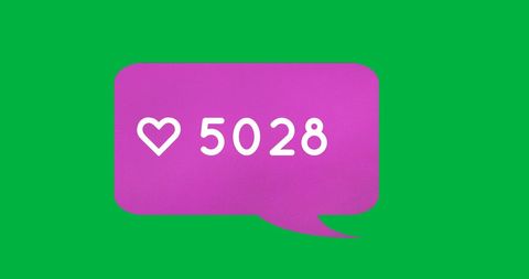 5028 Likes Speech Bubble Icon on Green Background - Download Free Stock Images Pikwizard.com