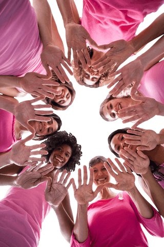 Women's Circle Showing Hands for Breast Cancer Awareness Transparent Background - Download Free Stock Videos Pikwizard.com