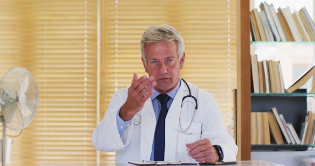 Senior Doctor Providing Medical Consultation in Office - Download Free Stock Images Pikwizard.com