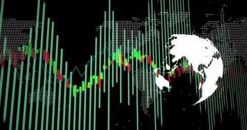 Global Financial Data Processing Concept with Digital Graphics - Download Free Stock Images Pikwizard.com