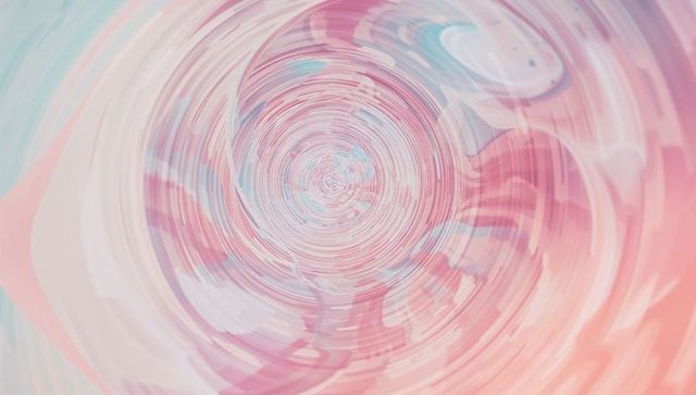 Abstract Pastel Swirl Art with Colorful Spiraling Patterns