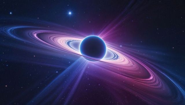 Mystical Cosmic Black Hole with Radiant Accretion Disk in Deep Space