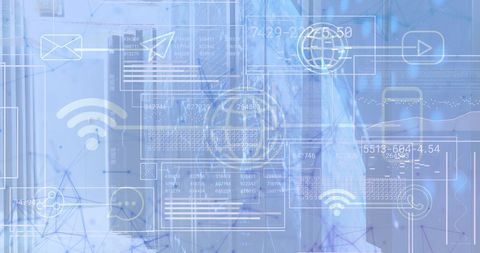 Futuristic Digital Interface Network Technology Graphic - Download Free Stock Images Pikwizard.com