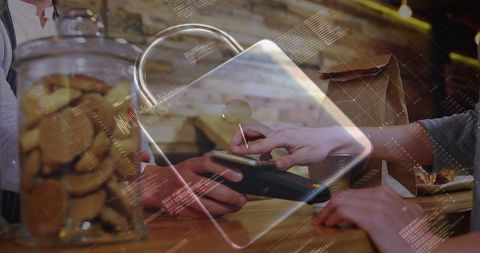 Secure wireless payment transaction in coffee shop