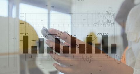 Businesswoman Reviewing Data Infographics on Smartphone - Download Free Stock Images Pikwizard.com