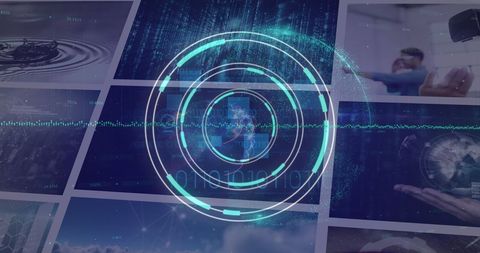Digital Interface with Data Processing Visual Elements - Download Free Stock Images Pikwizard.com