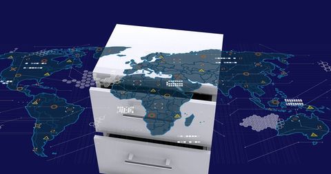 Futuristic Data Security Global Network Concept - Download Free Stock Images Pikwizard.com
