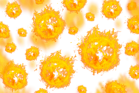 fiery digital circles on transparent png background - Download Free Stock Videos Pikwizard.com