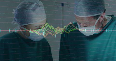 Innovative Surgeons Engaged in Advanced Medical Data Analysis - Download Free Stock Images Pikwizard.com