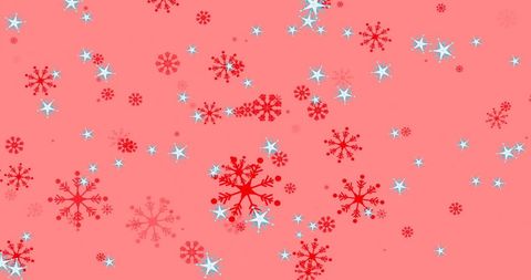 Festive Winter Snowflakes on Red Background - Download Free Stock Images Pikwizard.com