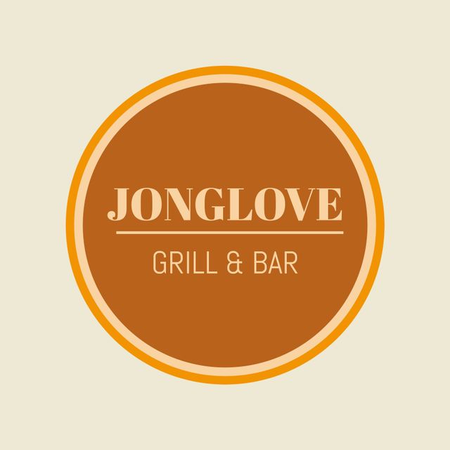 Warm, Inviting Grill and Bar Logo Design - Download Free Stock Templates Pikwizard.com