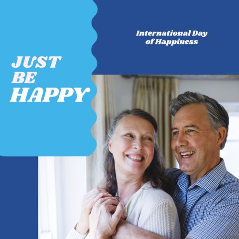 happy senior couple celebrating international day of happiness - Download Free Stock Templates Pikwizard.com