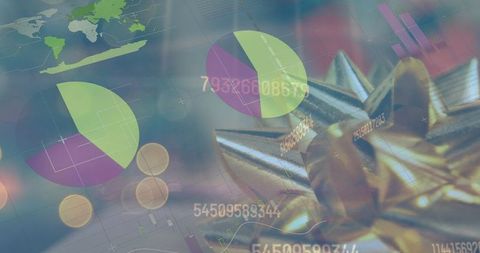 Holiday Economics: Technology Integration with Festive Background - Download Free Stock Images Pikwizard.com