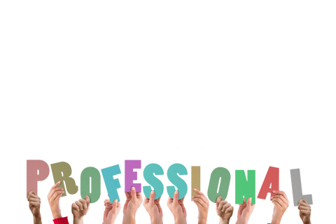 hands holding colorful professional text on transparent background - Download Free Stock Videos Pikwizard.com