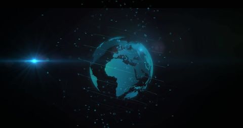 Futuristic Digital Globe Reflecting Global Connectivity Concepts - Download Free Stock Images Pikwizard.com