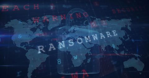 Cybersecurity Concept with Padlock and World Map Illustration - Download Free Stock Images Pikwizard.com