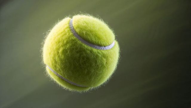 Floating Tennis Ball with Detailed Felt Texture
