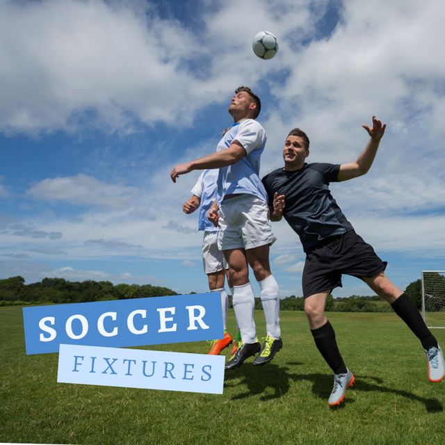 Soccer Players Competing for Ball in Outdoor Training Session - Download Free Stock Templates Pikwizard.com