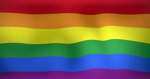 Vibrant LGBTQ Pride Rainbow Flag Waves Inspiring Unity