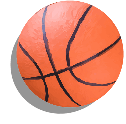 3d transparent floating basketball with shadow design - Download Free Stock Videos Pikwizard.com