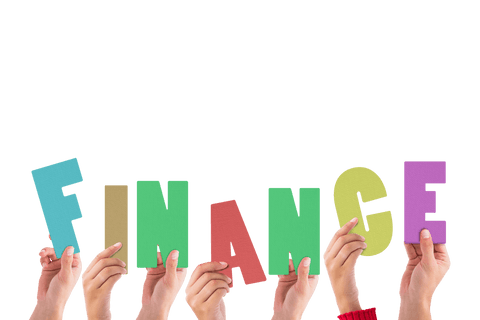 Diverse Hands Holding Colorful Finance Text on Transparent Background - Download Free Stock Videos Pikwizard.com