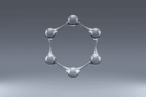 Six Transparent Linked Spheres Forming Hexagon with Minimalist Style - Download Free Stock Videos Pikwizard.com
