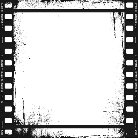 grunge sprocket filmstrip frame on transparent background - Download Free Stock Videos Pikwizard.com