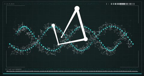 Futuristic DNA Analysis Display with Molecular Structure - Download Free Stock Images Pikwizard.com