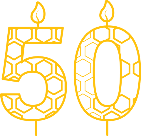 Digital Illustration of 50th Birthday Candle with Pattern on Transparent Background - Download Free Stock Videos Pikwizard.com