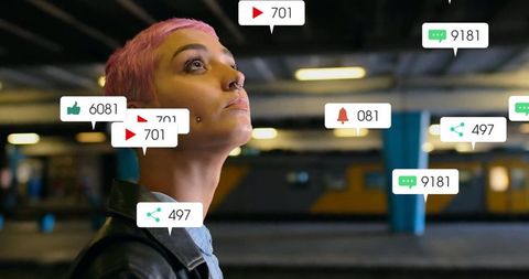 Urban exploration with digital notification overlays