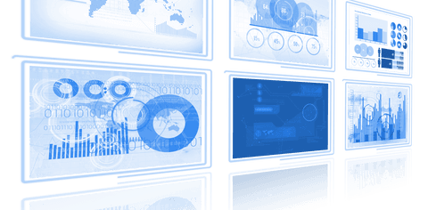 Futuristic Transparent Screens With Blue Graphs and Charts - Download Free Stock Videos Pikwizard.com