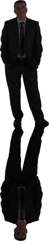 caucasian senior businessman with reflective stance on transparent background - Download Free Stock Videos Pikwizard.com