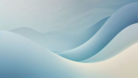 Serene pastel landscapes in fluid gradient shapes for website designs