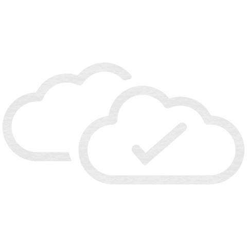 Transparent Cloud Icons with Check Mark Symbol for Communication - Download Free Stock Videos Pikwizard.com