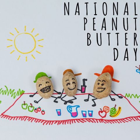 celebrating national peanut butter day with playful peanut characters - Download Free Stock Templates Pikwizard.com