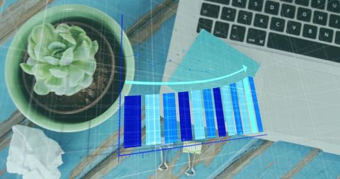 Statistical data processing interface over office workspace