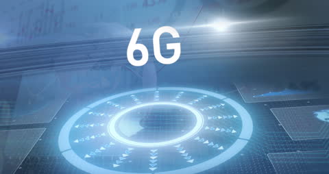 Innovative 6G Technology Concept with Digital Interface Graphics
