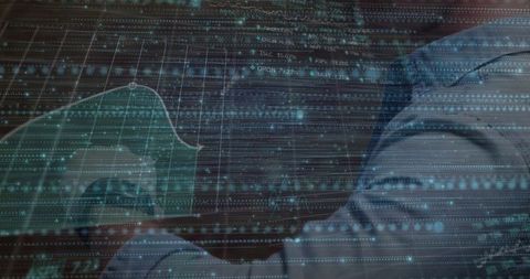 Analyst Interacting with Digital Display of Data