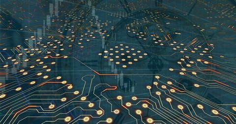 Abstract Circuit Board with Digital Connectivity Concept - Download Free Stock Images Pikwizard.com