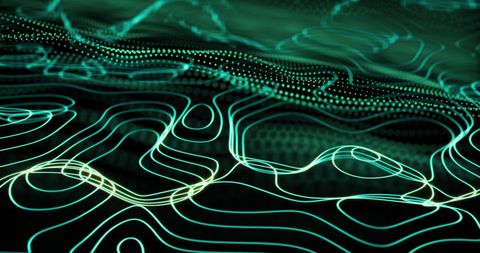 Abstract Green Network of Digital Connections - Download Free Stock Images Pikwizard.com