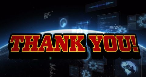 Digital Thank You Message over Global Data Network