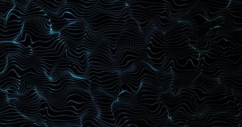 Abstract Digital Waveforms on Black Background - Download Free Stock Images Pikwizard.com