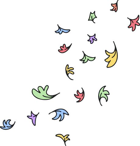 Vibrant Leaf Shapes Floating Transparent Background - Download Free Stock Videos Pikwizard.com