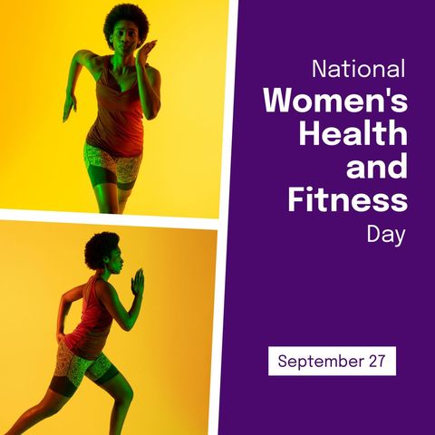Active African American Woman Promoting Women's Health and Fitness - Download Free Stock Templates Pikwizard.com