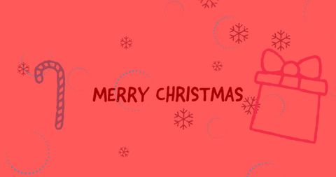 Merry Christmas Message with Festive Icons - Download Free Stock Images Pikwizard.com