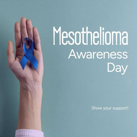 Blue Ribbon Awareness for Mesothelioma Day Campaign - Download Free Stock Templates Pikwizard.com