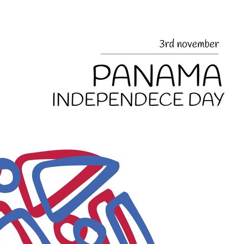 panama independence day celebratory graphics design - Download Free Stock Templates Pikwizard.com