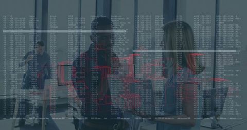 Collaborative Business Team Reviewing Digital Skyscraper Design