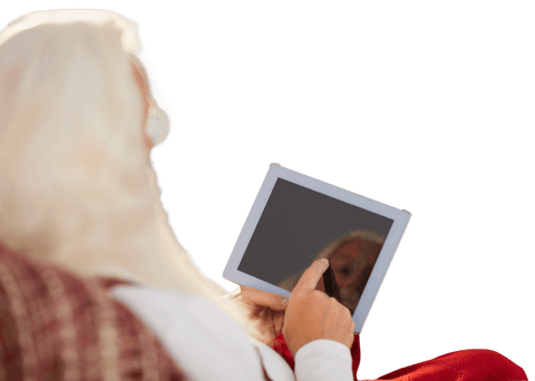 senior woman using tablet, transparent senior technology concept - Download Free Stock Videos Pikwizard.com