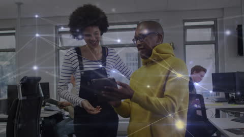 Connected Workforce Collaborating in Modern Office Environment